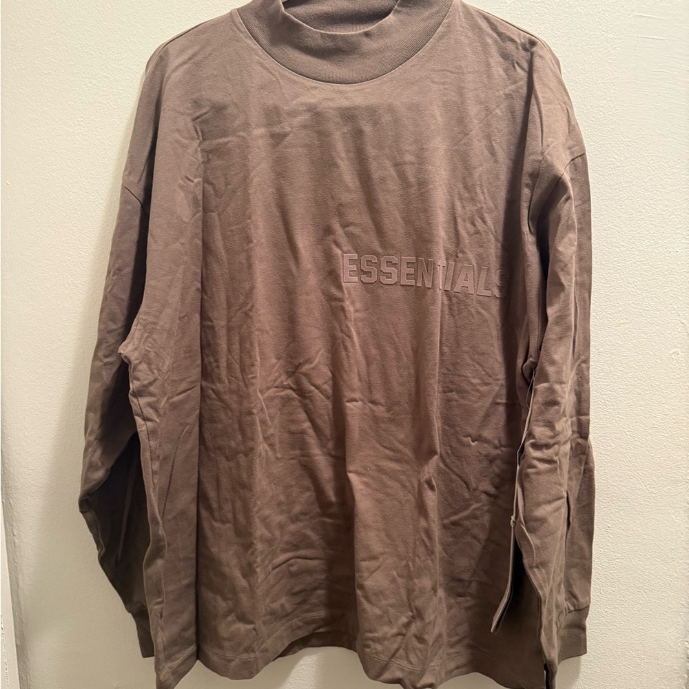 Brown Fear of God Essentials Long Sleeve 🍪